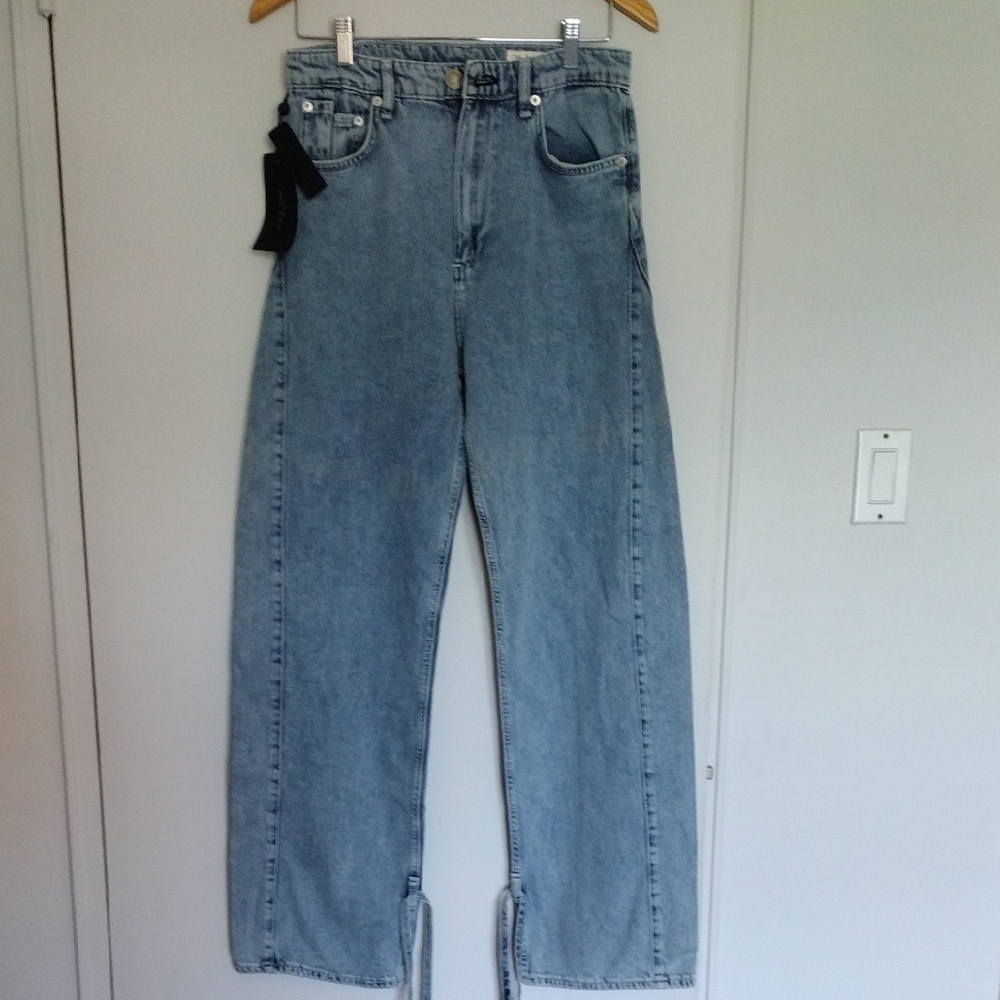 rag & bone Light Blue Straight Leg Jeans